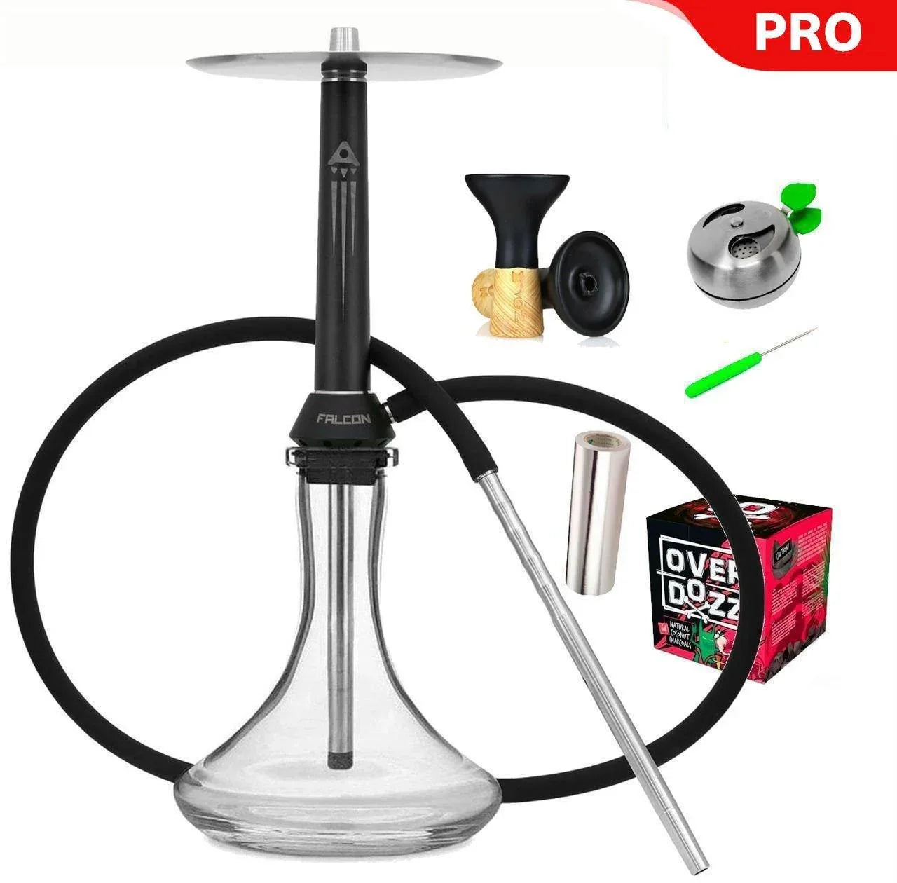 Nova Smoke Falcon Clear Hookah Set - shishagear - UK