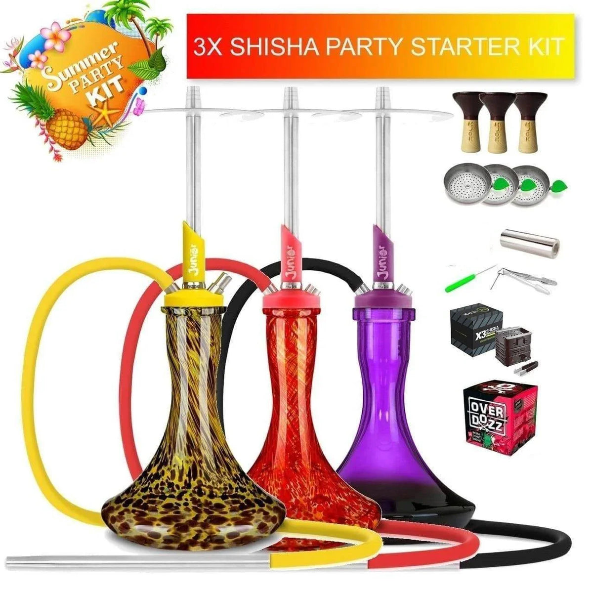 Nube Unique Junior 3x Summer Party Kit - shishagear - UK