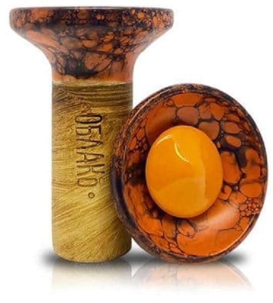 Oblako Flow Bowl - Orange On Orange Marble (5) - shishagear - UK
