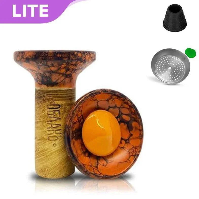 Oblako Flow Bowl - Orange On Orange Marble (5) - shishagear - UK