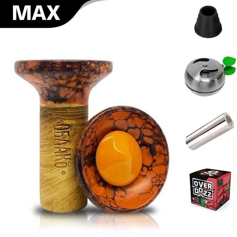 Oblako Flow Bowl - Orange On Orange Marble (5) - shishagear - UK