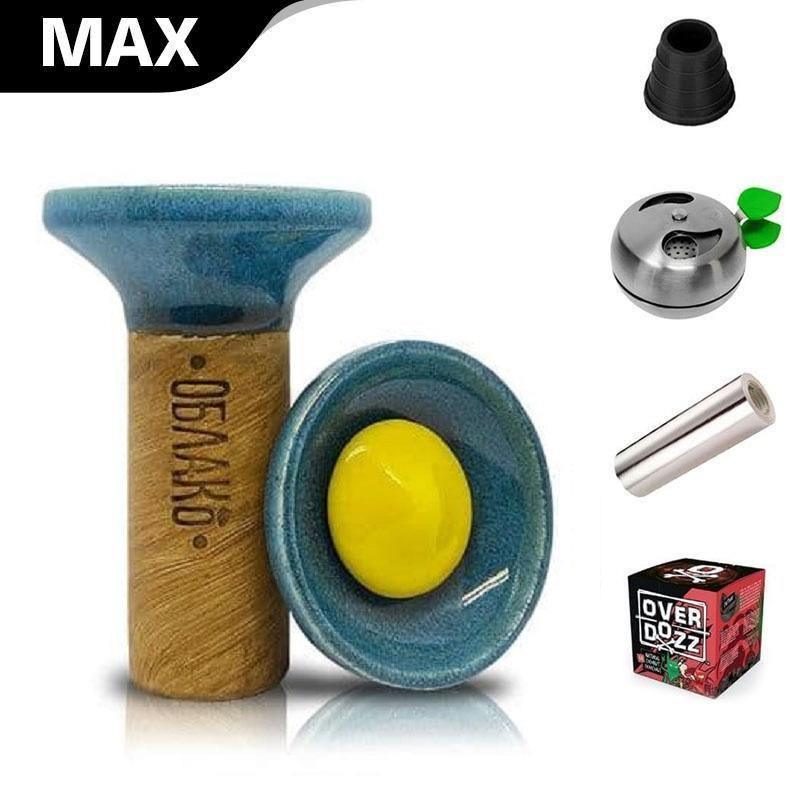 Oblako Flow Bowl - Yellow On Aque (6) - shishagear - UK