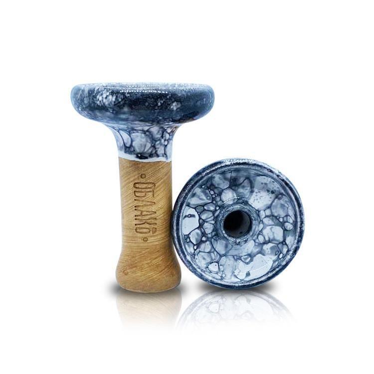 Oblako Phunnel L Bowl Glaze - Marble White Grey (70) - shishagear - UK