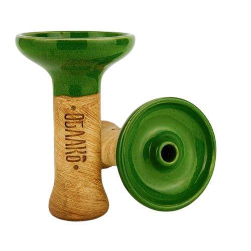 Oblako Phunnel M Glazed Bowl - Green (48) - shishagear - UK Shisha Hookah Black Friday
