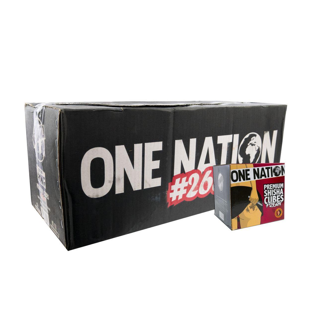 One Nation Coconut Coal 26mm - 20kg - shishagear - UK