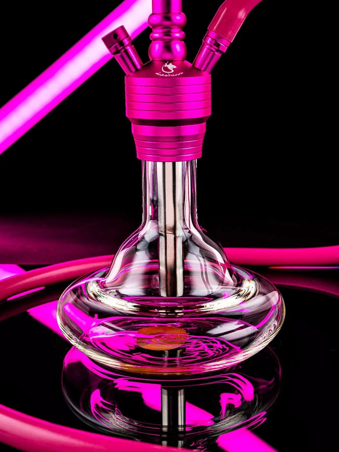 Dschinni Pico Pink Clear Hookah Set - shishagear - UK
