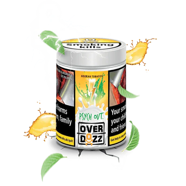 OverDozz Psych Out (Pineapple Juice &  Mint) Flavour - shishagear - UK Shisha Hookah Black Friday