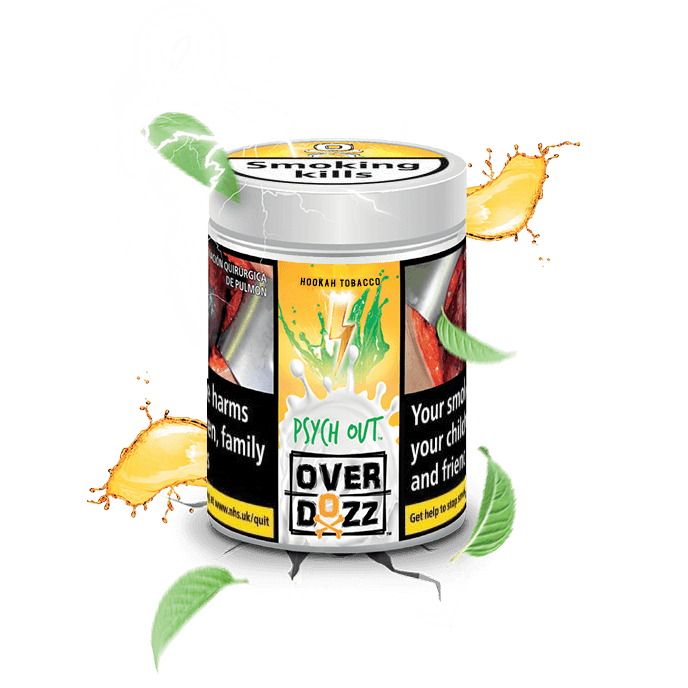OverDozz Psych Out (Pineapple Juice &  Mint) Flavour - shishagear - UK Shisha Hookah Black Friday