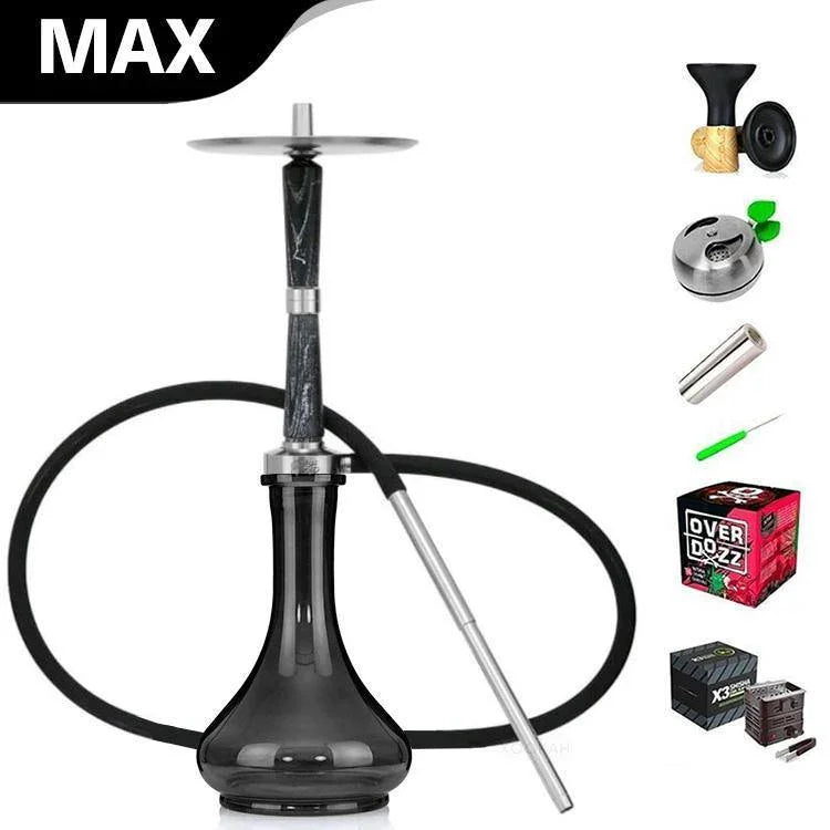 Ash Wood Hookah Electro Storm V2 Shisha Set - Dark Nights - shishagear - UK