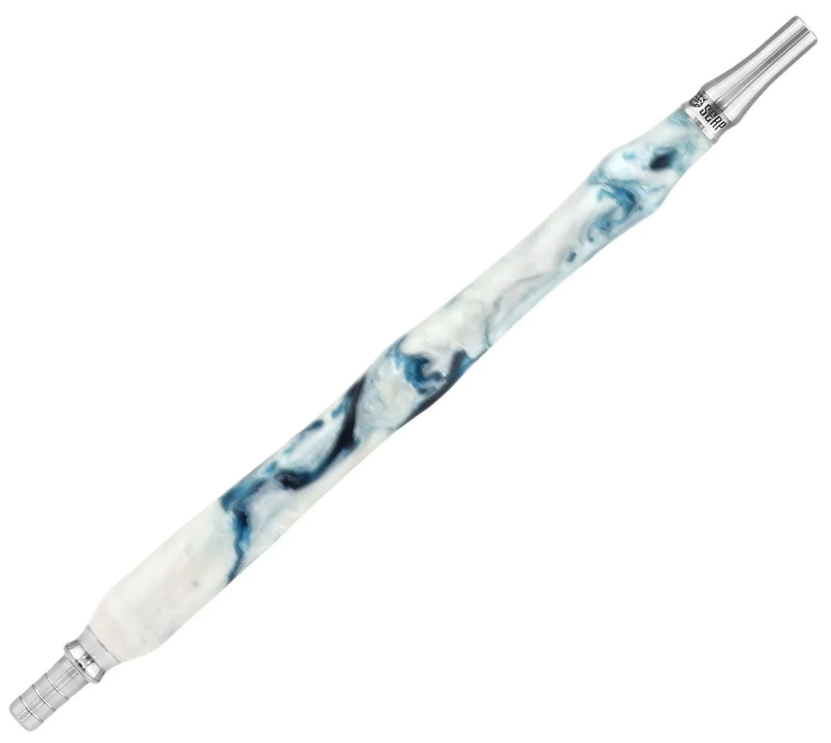 SERP Epoxy Stainless Steel Mouthpiece - Black Ice - shishagear - UK Shisha Hookah Black Friday