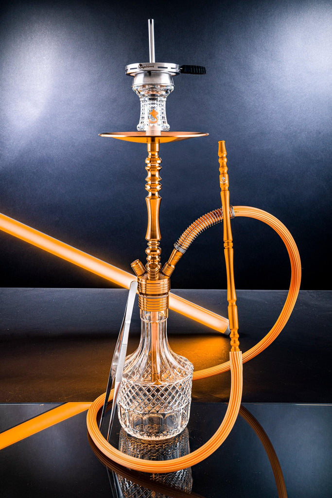 Dschinni Stealth Bomber Classic Gold Hookah Set (Edición Bass Box 