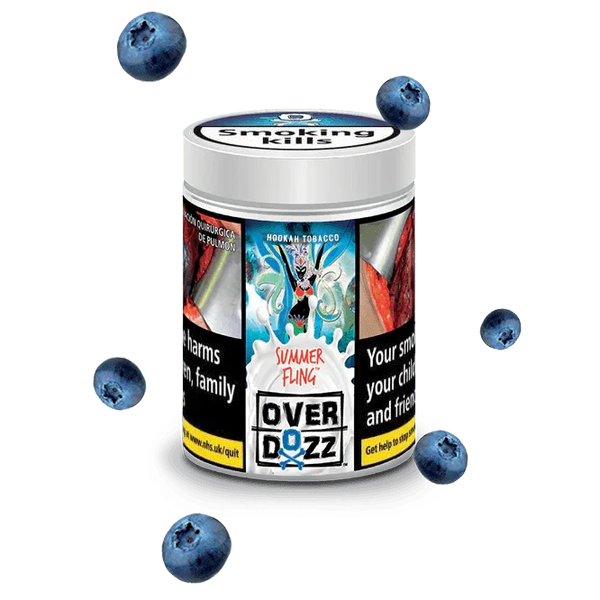 OverDozz Summer Fling (Blueberries and Mint) Flavour - shishagear - UK Shisha Hookah Black Friday