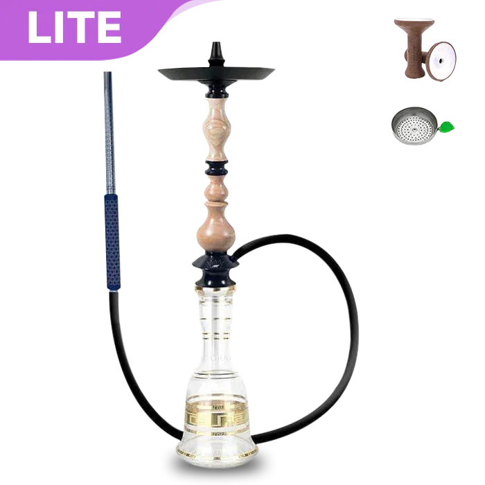 Regal Hookah King With Boho Base - Pinewood