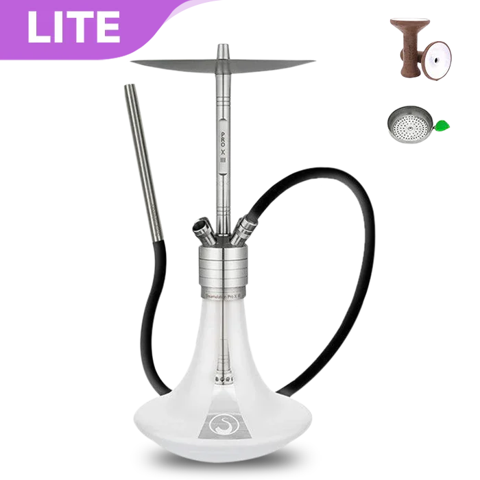Steamulation Pro X III Hookah - White Matt