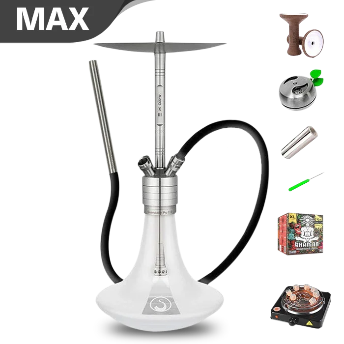 Steamulation Pro X III Hookah - White Matt