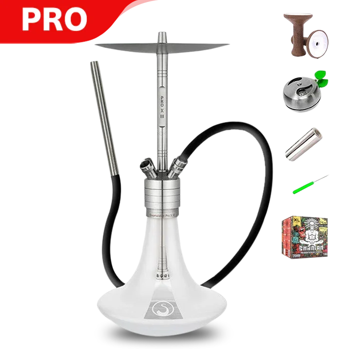 Steamulation Pro X III Hookah - White Matt