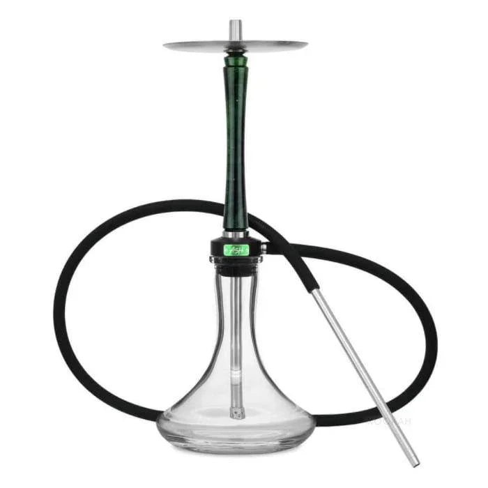 Ash Wood Hookah Haze Mist Shisha Set - Green - Hookah Shisha - UK