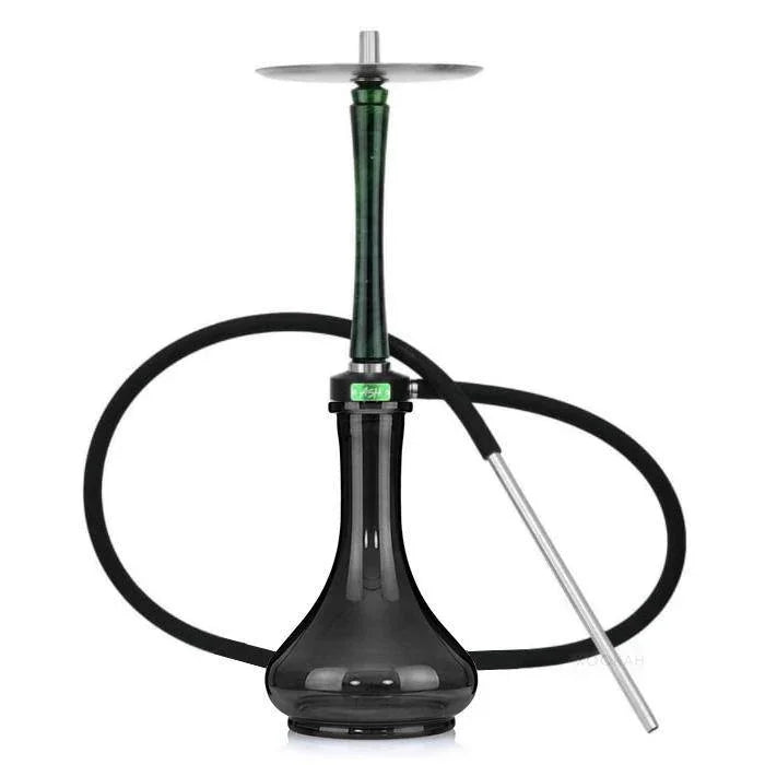 Ash Wood Hookah Haze Mist Shisha Set - Green - shishagear - UK
