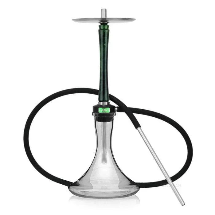 Ash Wood Hookah Haze Mist Shisha Set - Green - shishagear - UK