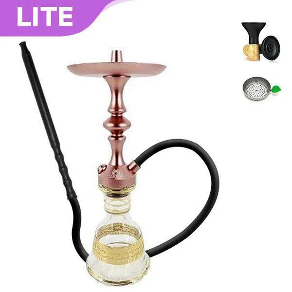 Zahrah Genie Mini Hookah Rose Gold - shishagear - UK Shisha Hookah Black Friday