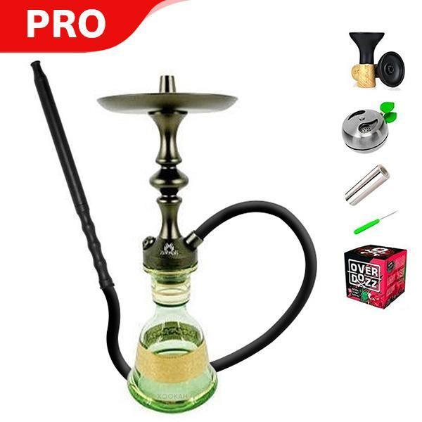 Zahrah Genie Mini Hookah Olive Grey - shishagear - UK Shisha Hookah Black Friday
