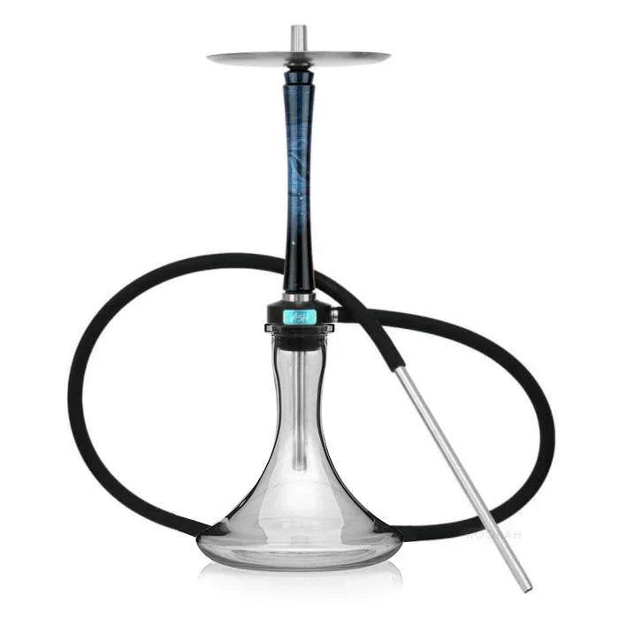 Ash Wood Hookah Haze Mist Shisha Set - Blue - shishagear - UK