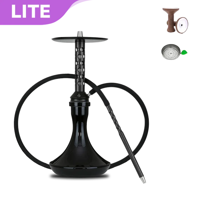 Bodo M-1 Short Hookah - Black
