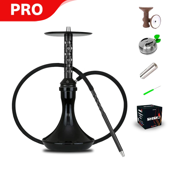 Bodo M-1 Short Hookah - Black