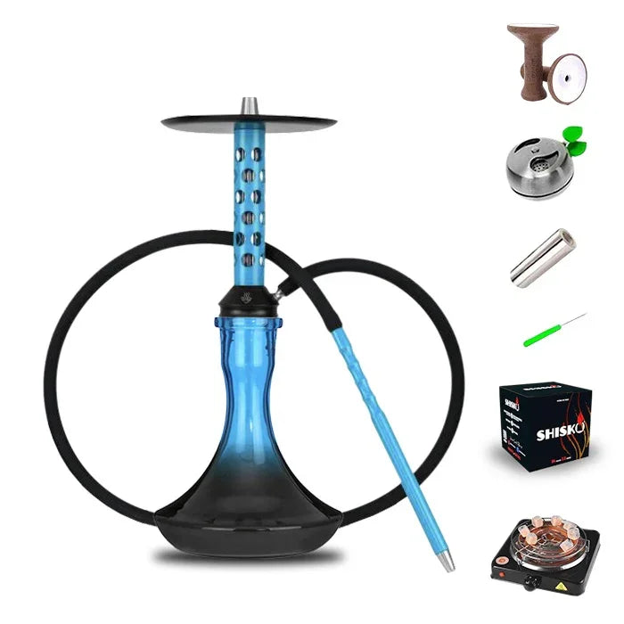 Bodo M-1 Short Hookah - Blue