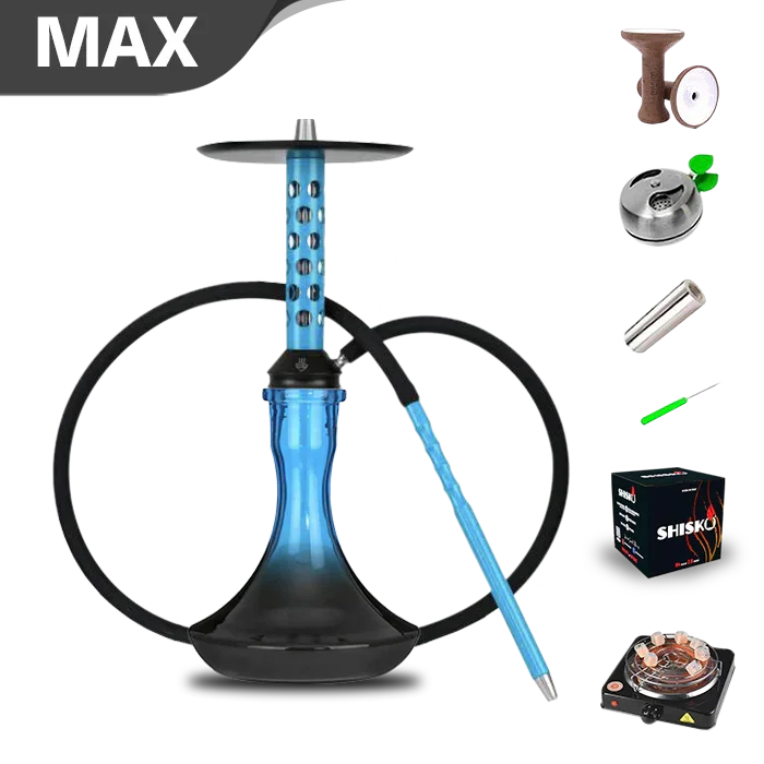 Bodo M-1 Short Hookah - Blue