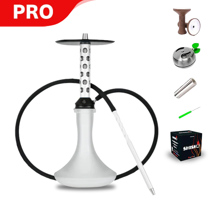 Bodo M-1 Short Hookah - White