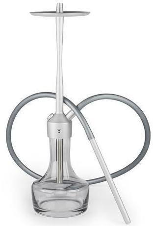 Moe’s ONES S Aluminium Shisha - Matt Silver - shishagear - UK Shisha Hookah Black Friday