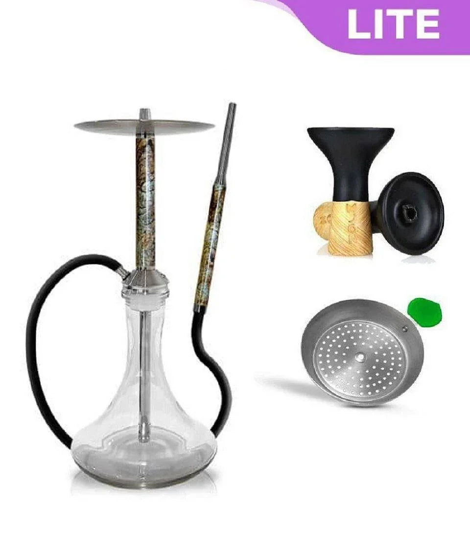 Special Hookah Stainless Steel With Base - Bidasar Brown - shishagear - UK