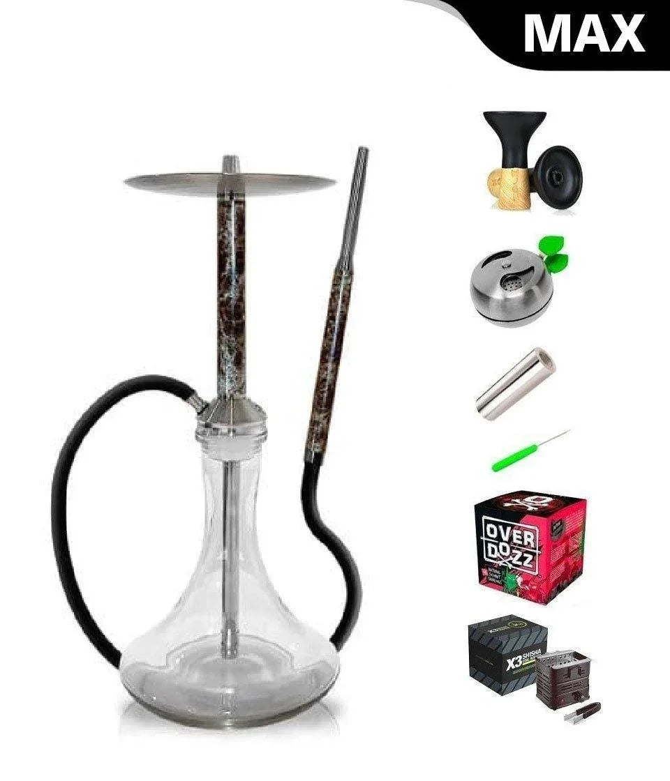 Special Hookah Stainless Steel With Base - Imperador Dark - shishagear - UK