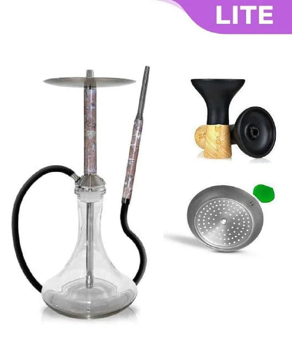 Special Hookah Stainless Steel With Base - Rosa Valencia - shishagear - UK