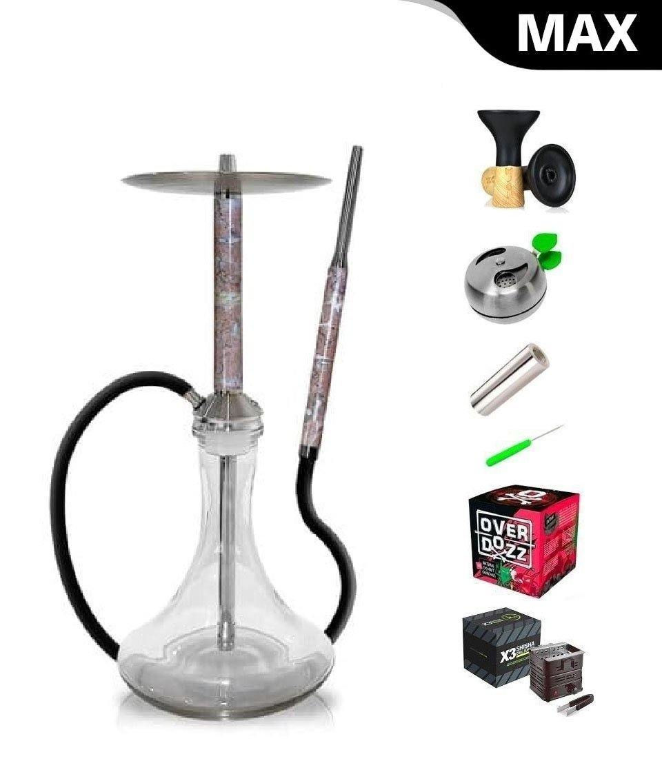 Special Hookah Stainless Steel With Base - Rosa Valencia - shishagear - UK