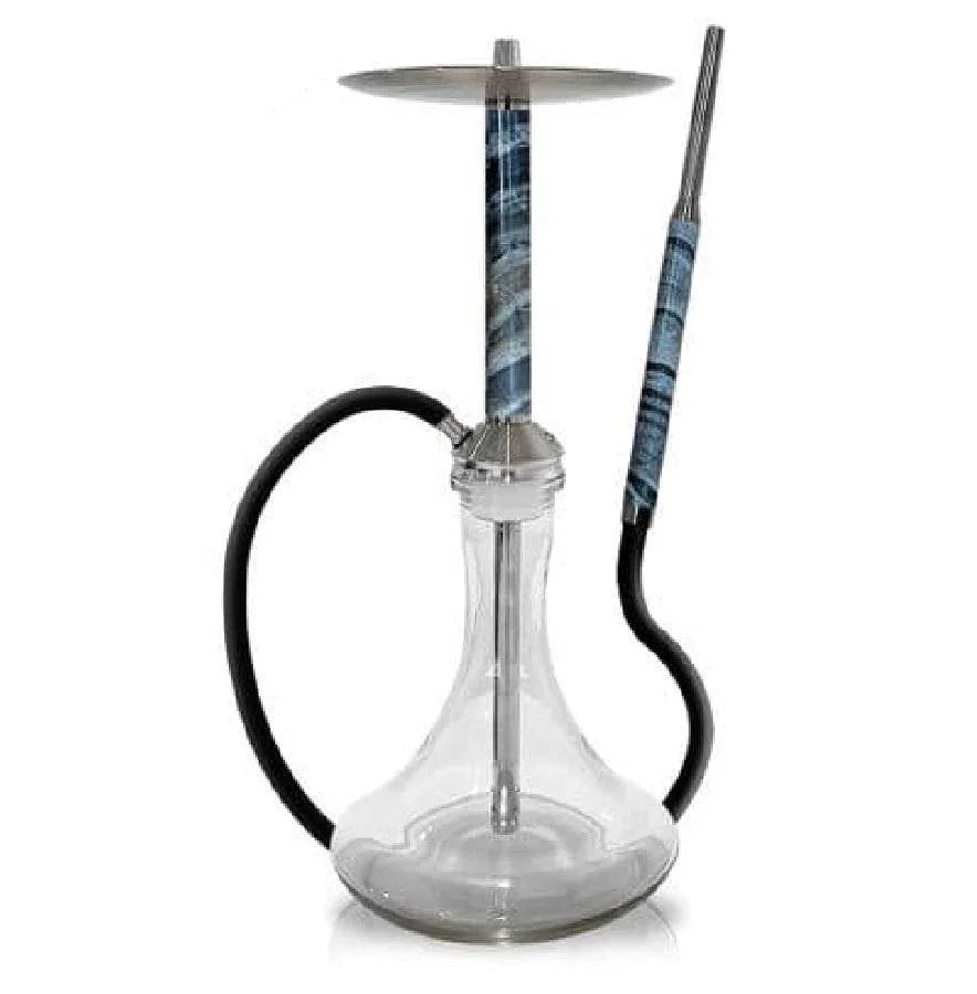 Special Hookah Stainless Steel With Base - Silver Wave - shishagear - UK