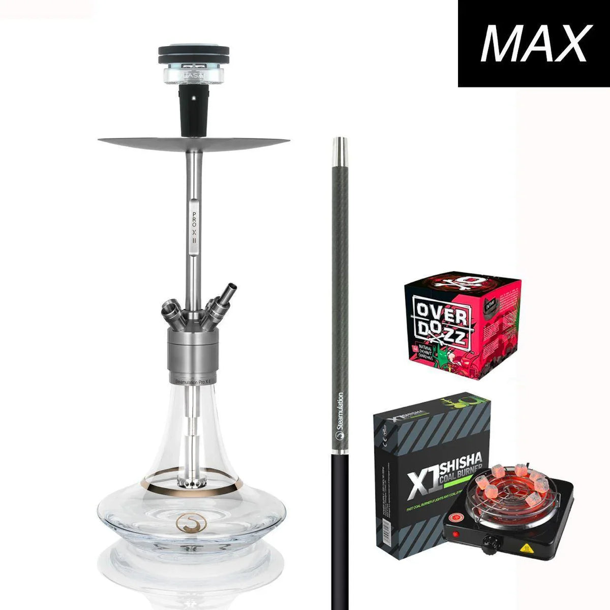 Steamulation Pro X II Kit - Clear - shishagear - UK