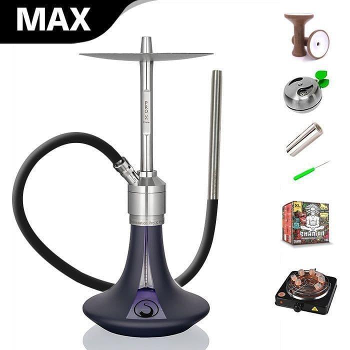 Steamulation Prime Pro X 2 Hookah - Atlantic Blue Matt - shishagear - UK Shisha Hookah Black Friday