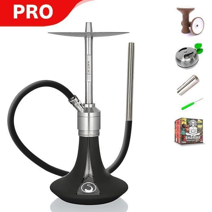 Steamulation Prime Pro X 2 Hookah - Black Matt - shishagear - UK Shisha Hookah Black Friday