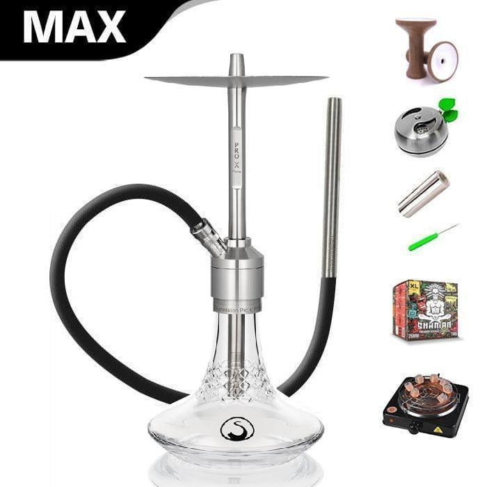 Steamulation Prime Pro X 2 Hookah - Crystal - shishagear - UK Shisha Hookah