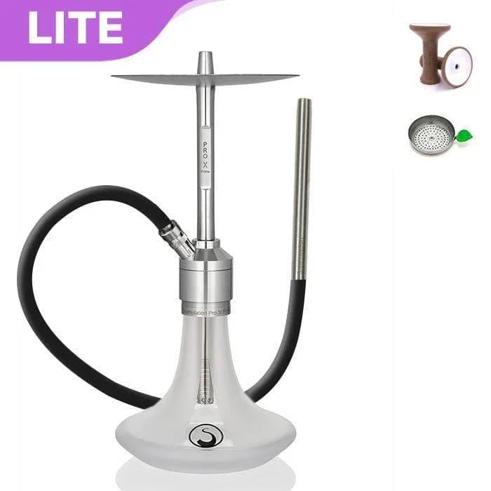 Steamulation Prime Pro X 2 Hookah - White Matt - shishagear - UK Shisha Hookah Black Friday