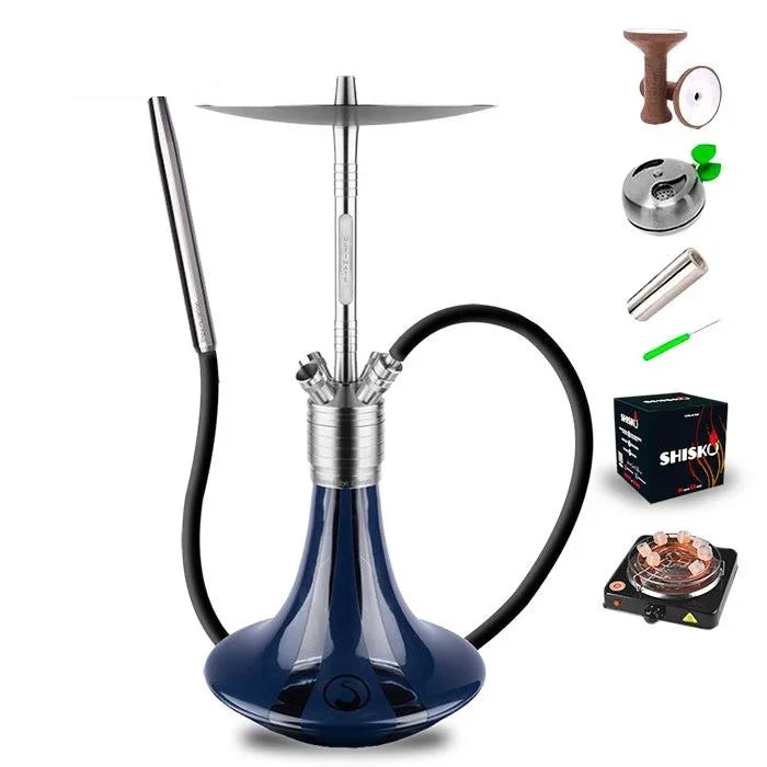 Steamulation Ultimate Hookah - Blue Metallic