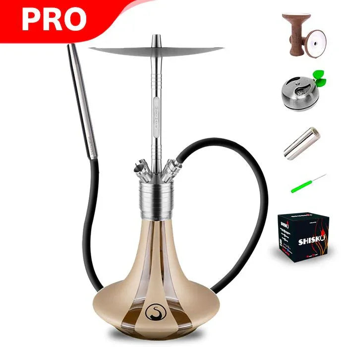 Steamulation Ultimate Hookah - Gold Matt Metallic