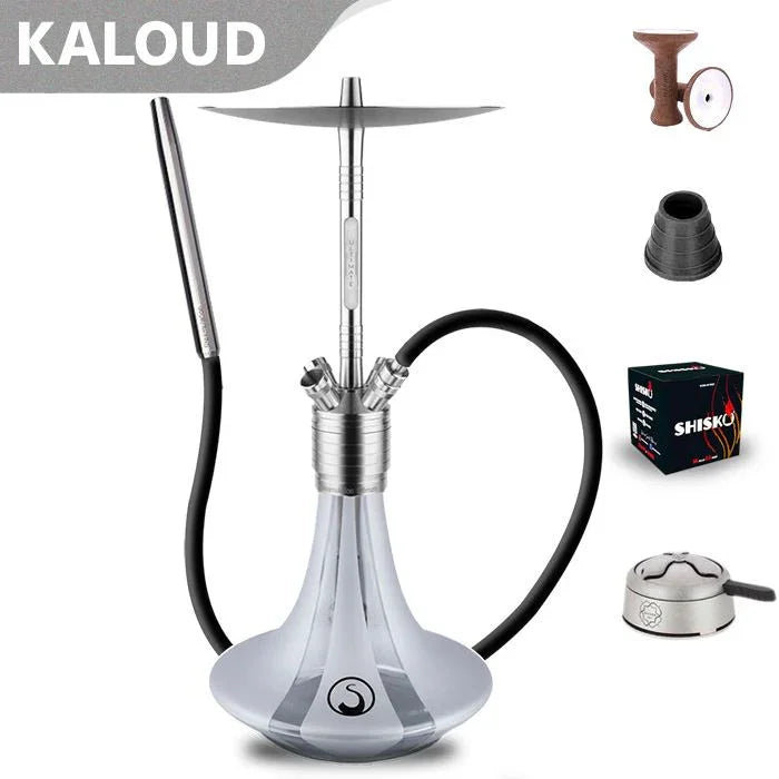 Steamulation Ultimate Hookah - Silver Matt Metallic