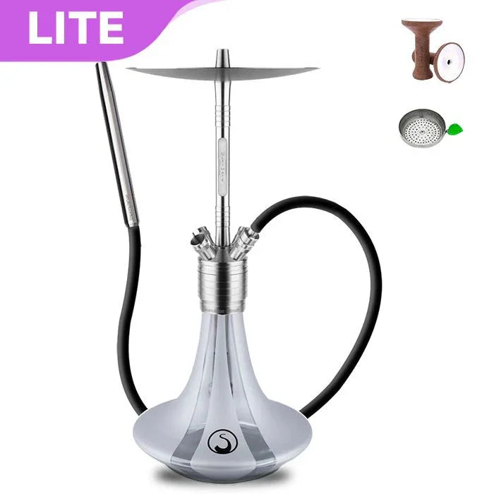 Steamulation Ultimate Hookah - Silver Matt Metallic