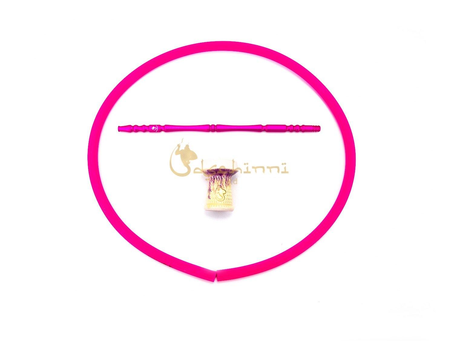 Dschinni Transformer Pink Set + Firecracker Nero Morado - shishagear - UK Shisha Hookah Black Friday