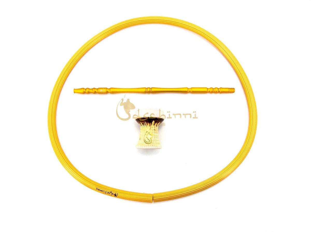 Dschinni Transformer Gold Set + Fireclay Nero Marron - shishagear - UK Shisha Hookah Black Friday