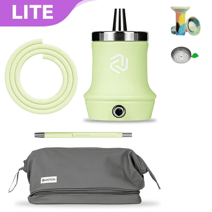 Amotion Roam Travel Shisha Set - Lime - shishagear - UK Shisha Hookah
