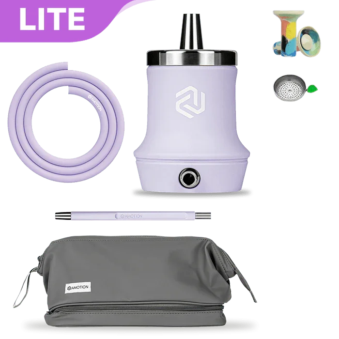 Amotion Roam Travel Shisha Set - Mauve - shishagear - UK Shisha Hookah